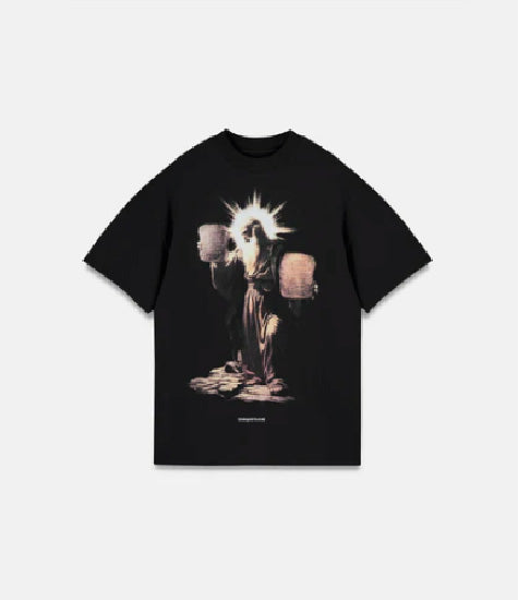 Camiseta Oversize Negra Star Angel
