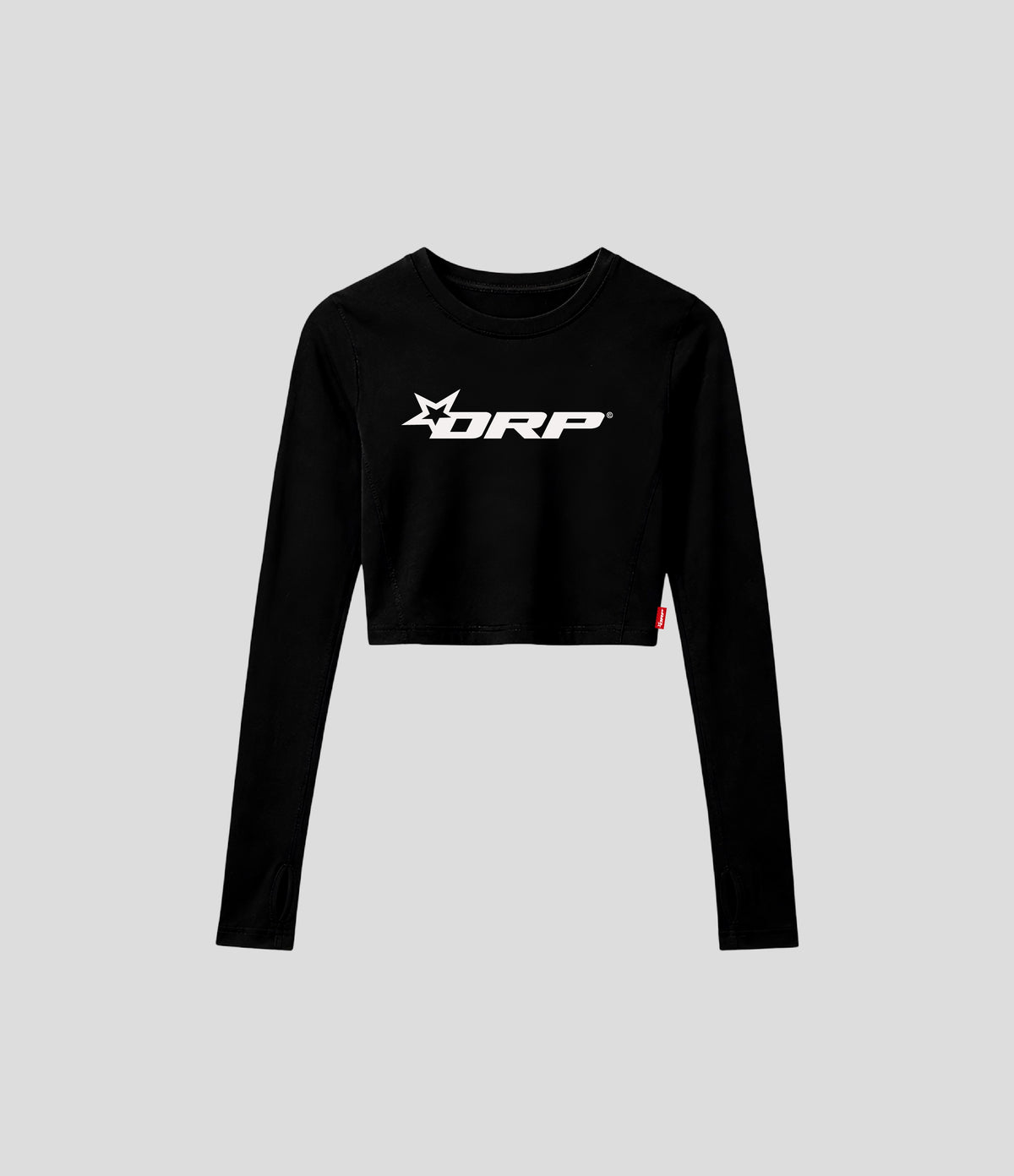 CORE CROPPED LONG SLEEVE BLACK