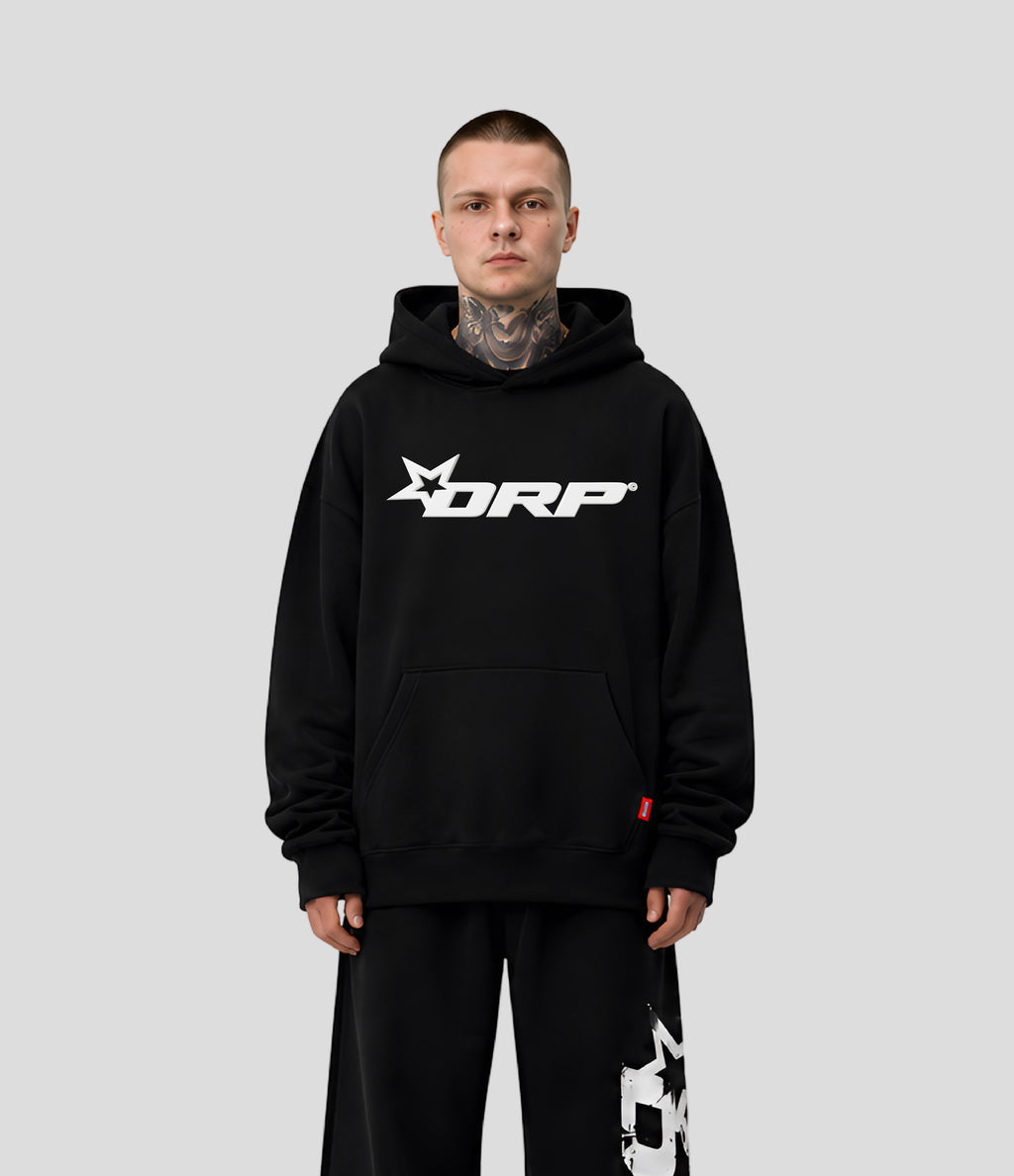 HOODIE OVERSIZE DROP NEGRO